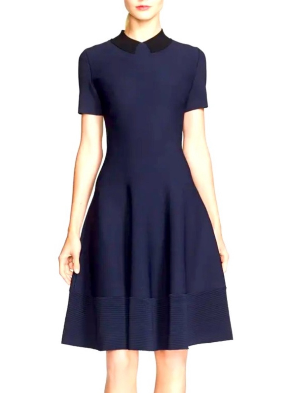 kate spade Navy Dress with Black Collar